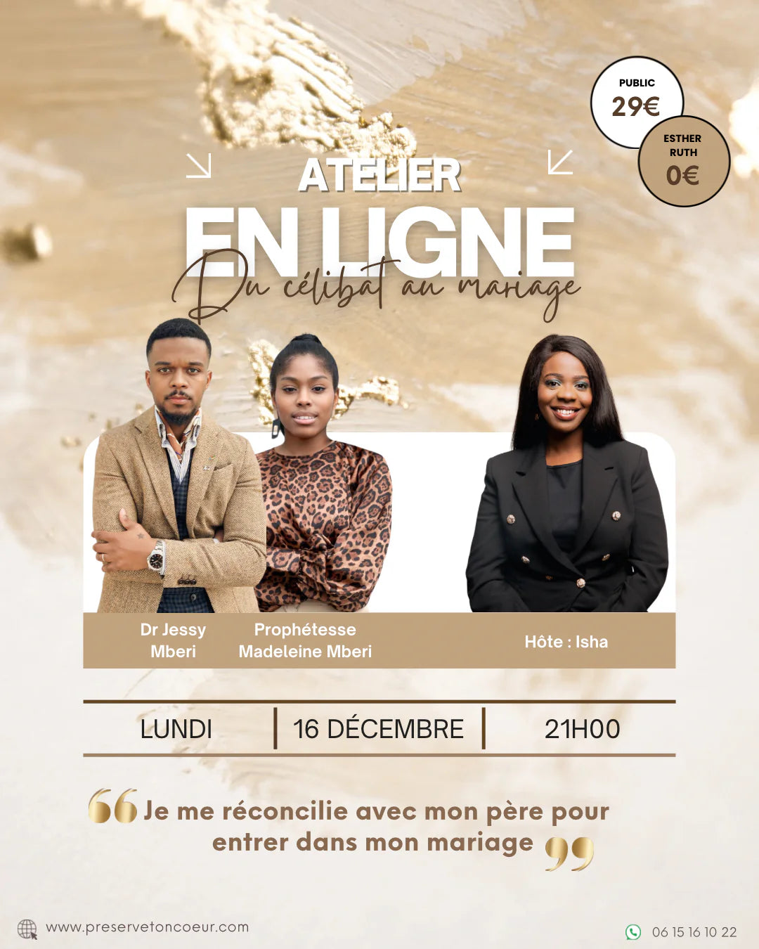 Je me réconcilie avec mon père pour entrer dans mon mariage